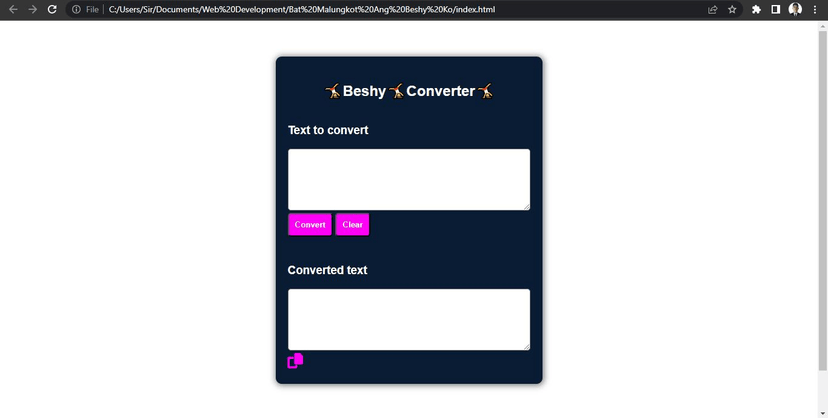 Beshy Converter