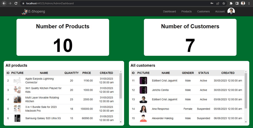 E-Shopping System