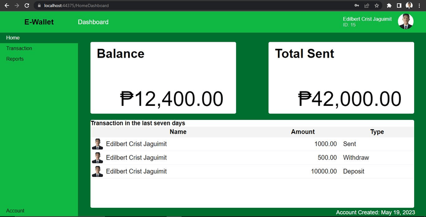 E-Wallet System
